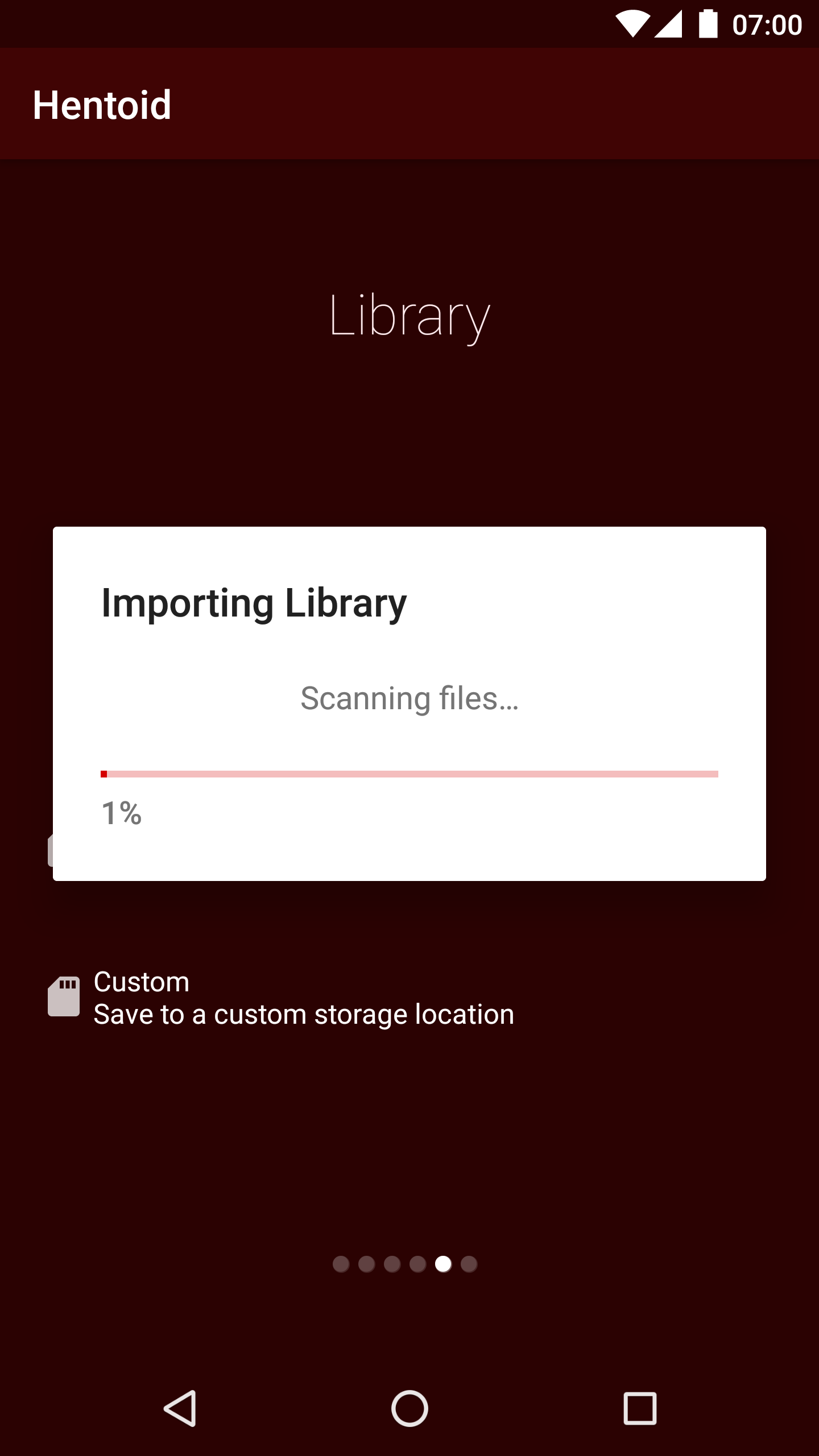 Library Importing Dialog