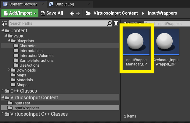 InputWrapperManager_BP screenshot
