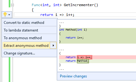 ExtractAnonymousMethodCodeRefactoring