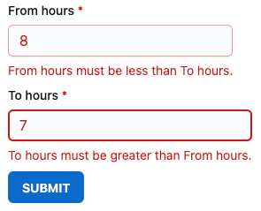 Related fields validators