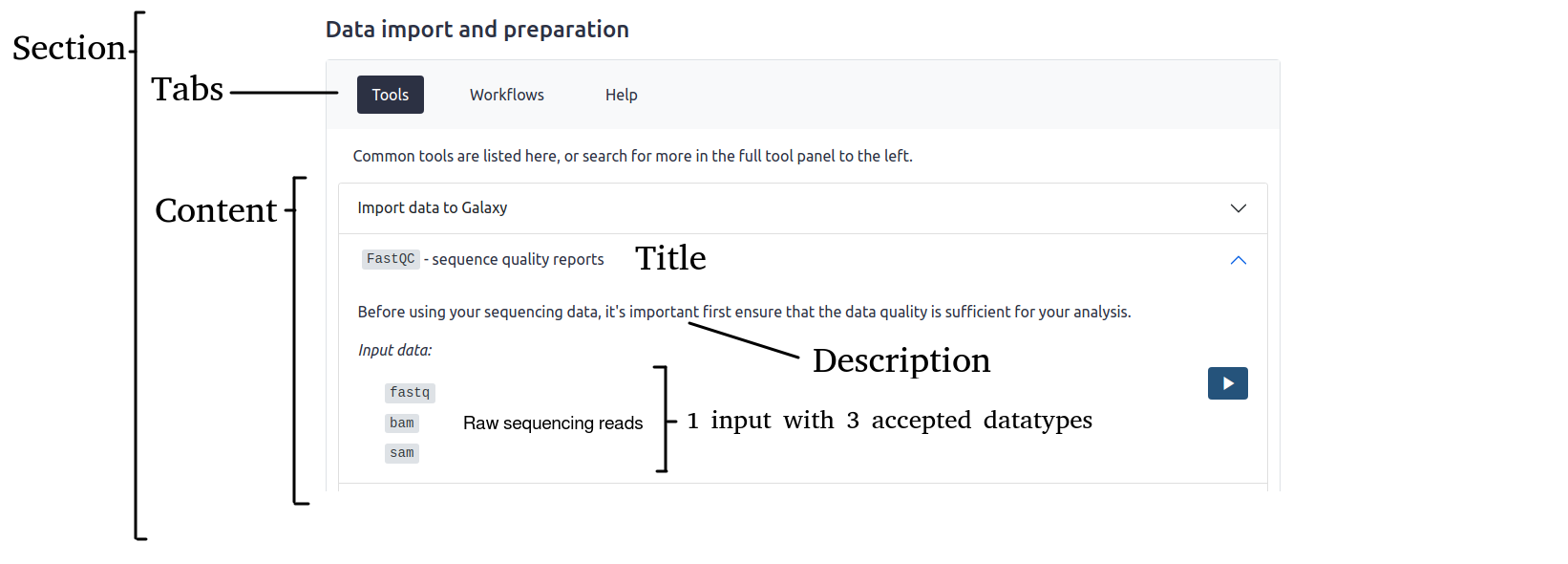 Example lab webpage rendered from Python content